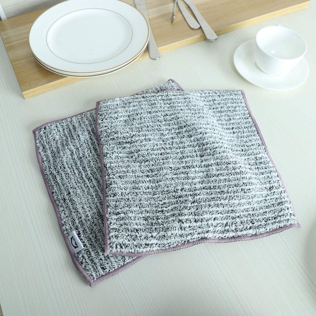 uxcell 2 Pack Soft Microfiber Dish Towels - 10