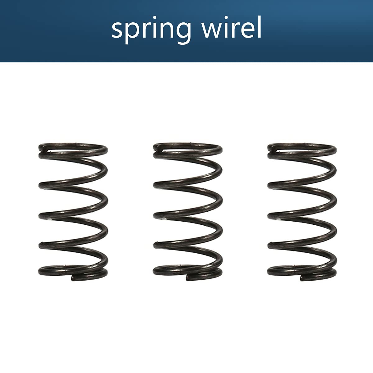 Yinpecly 50Pcs Small Coiled Extension Springs - 0.3mm Wire Dia, 3mm OD, 5mm Length - High-Quality Spring Steel for Ballpoint Pens, Mechanical Pencils & Small Precision Devices
