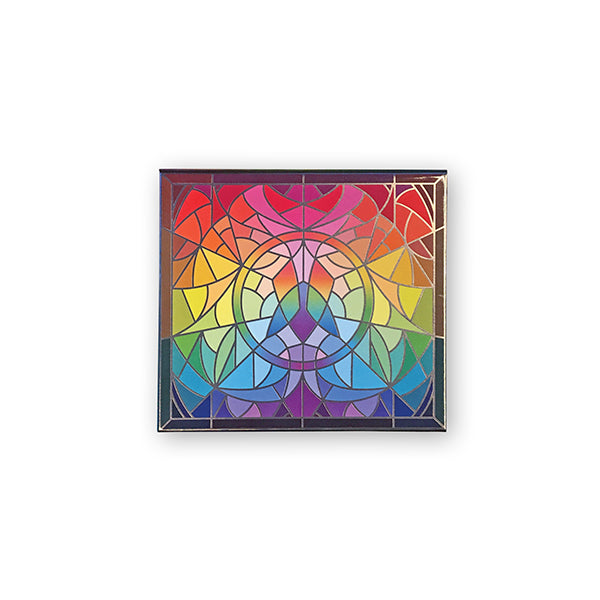 BLEMISHED Mini Stained Glass Magnetic Empty Palette - Perfect for Makeup Artists & Travel Cosmetics Organization