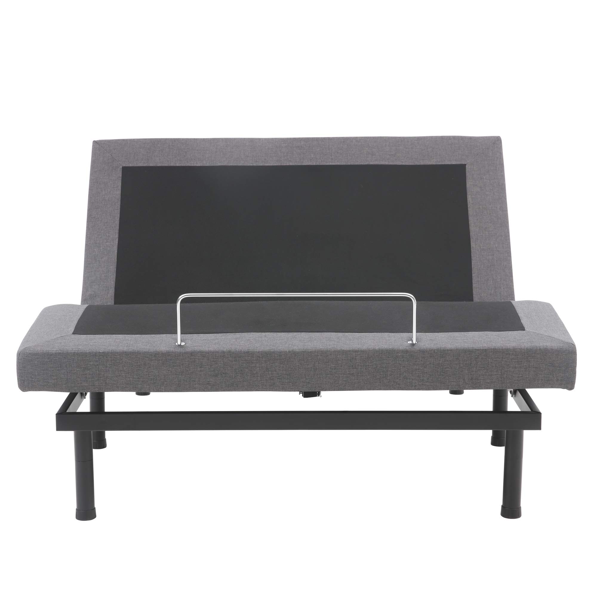 Classic Brands Adjustable Bed Base with Massage & Wireless Remote - Twin XL Size, Black Upholstered Frame | 10-Inch Cool Gel Memory Foam Mattress, CertiPUR-US Certified Bed-in-a-Box | Perfect for Back Pain Relief, Home Theater Setup & Zero Gravity Sleeping