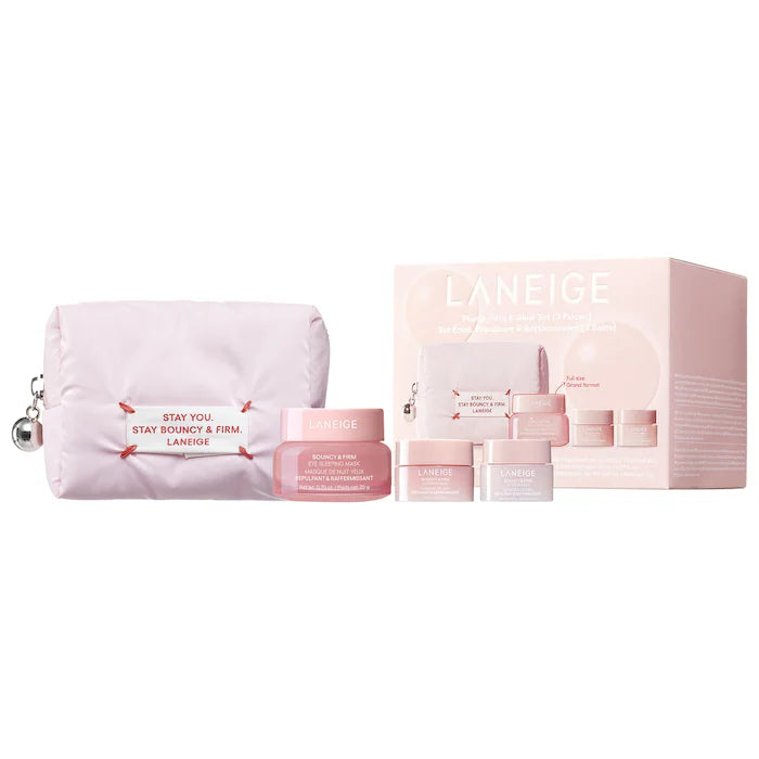 LANEIGE Water Sleeping Mask - Hydrating & Firming Skincare Set for Glowing Skin | Overnight Moisturizer for Dry & Dull Skin | Perfect for Nighttime Routine & Travel Skincare