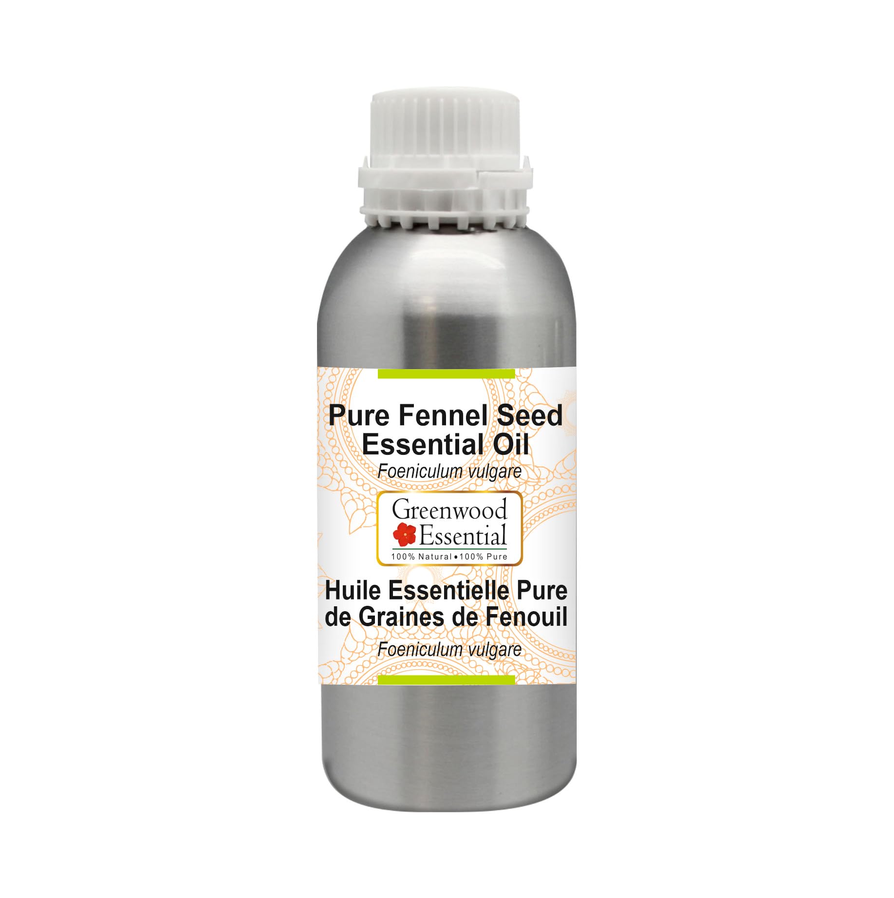Pure Fennel Seed Essential Oil (Foeniculum vulgare) - 100% Natural, Steam Distilled - 42.2 oz (1250ml) Large Bottle - Aromatherapy, Massage & DIY Skincare