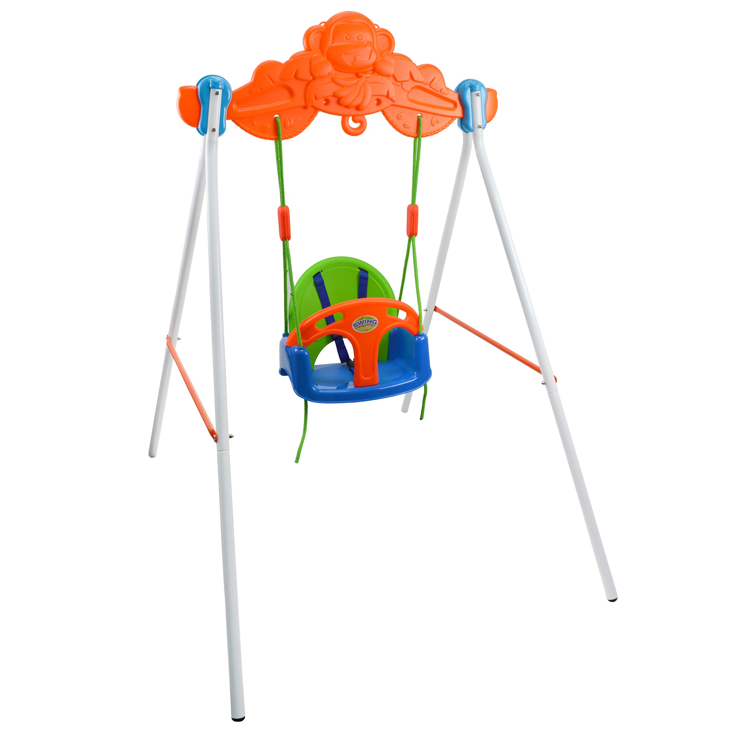 Baby Swing Set with Stand - Indoor & Outdoor Playground Toys for Toddlers & Kids Ages 3+ | Safe & Fun Playset for Backyard, Park, or Nursery (Columpio para Niños y Niñas)