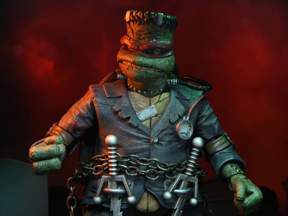 Universal Monsters x TMNT Ultimate Raphael as Frankenstein's Monster Collectible Action Figure - Perfect for Display, TMNT Fans & Horror Collectors