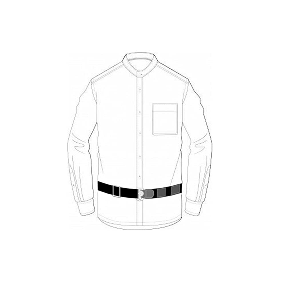EXCEART Wrinkle-Free Women's Blouse with Adjustable Shirt Lock & Belt - Men's T-Shirt Elastic Shirt Holder for Office, Business & Formal Wear