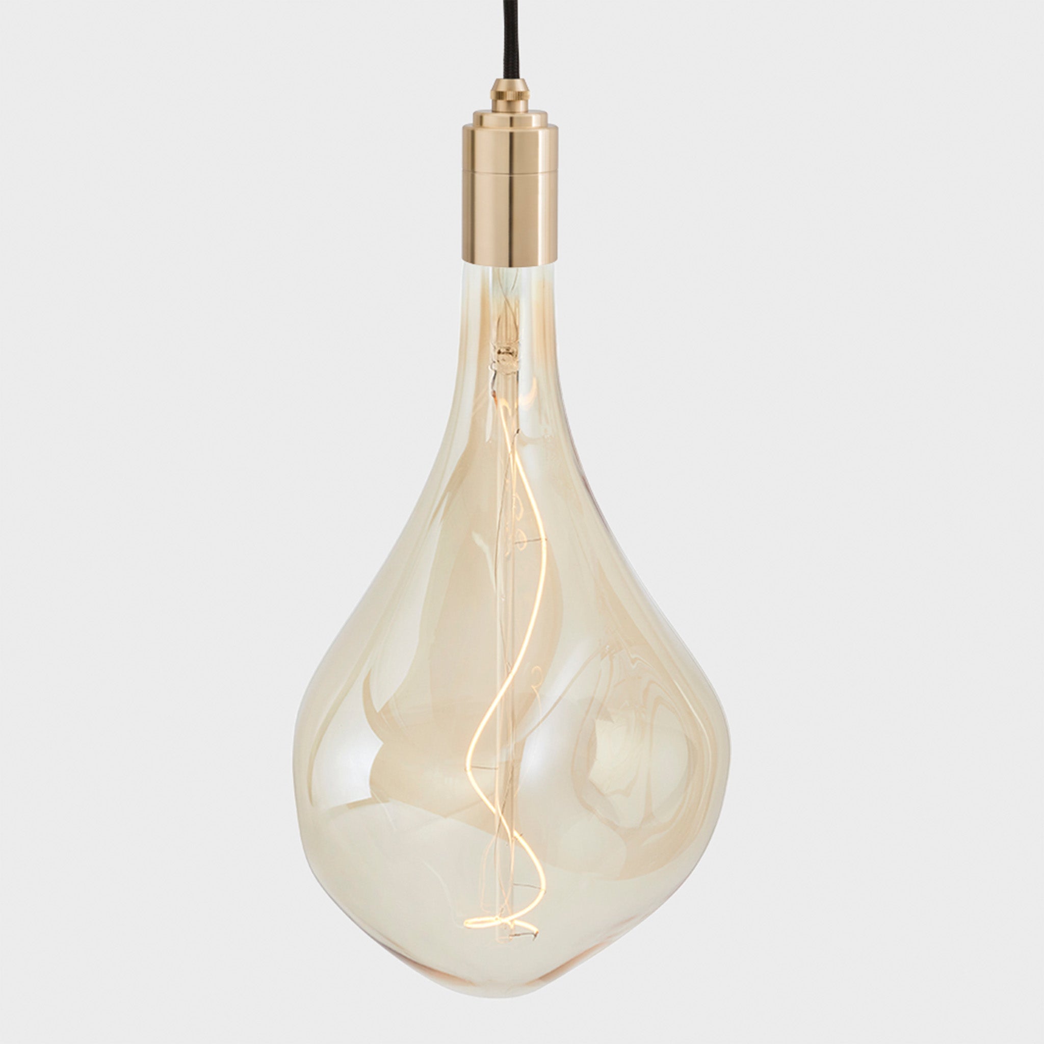 Voronoi III Brass Pendant Light - Modern Geometric Ceiling Fixture for Dining Room, Kitchen, or Living Room Decor