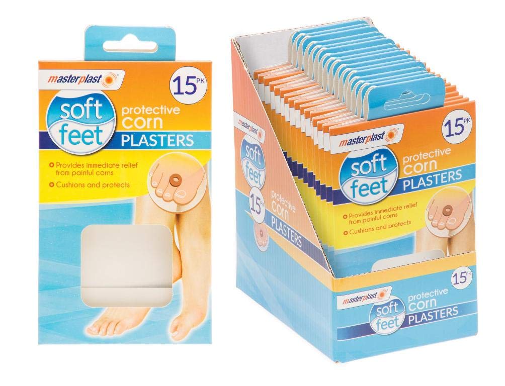 15 Pack Oval Corn Foam Pads with Self-Adhesive Cushion - Pain Relief & Protection for Foot Toes, Calluses & Corns - Comfortable Walking & Running Support for Daily Foot Care