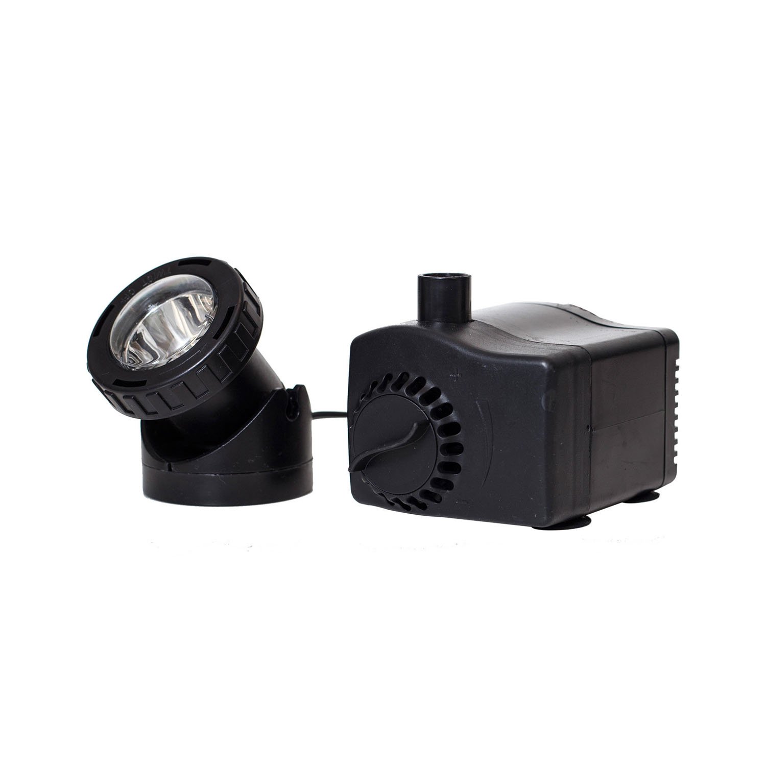 Pond Boss 420 GPH Submersible Fountain Pump with LED Light - Low Water Shut Off Protection for Garden Ponds, Water Features & Outdoor Decor