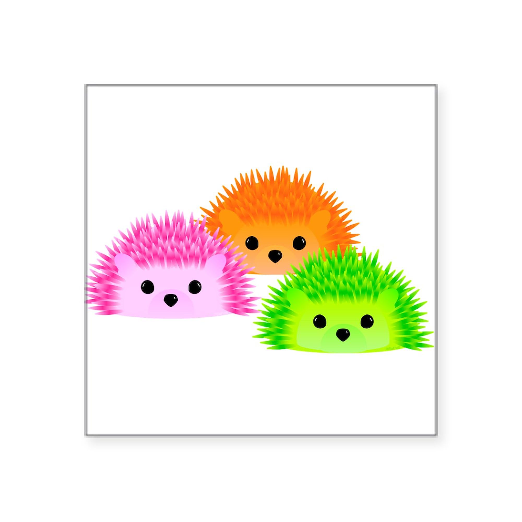 Hedgy, Vedgy, and Sedgwick 3x3 Inch Square Bumper Sticker - Funny Car Decal for Windows, Laptops & DIY Projects - Waterproof Vinyl Sticker by CafePress