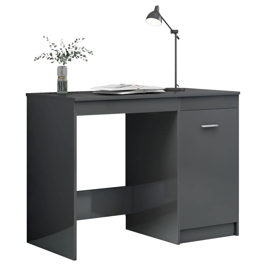 Modern Home Office Desk with Storage - 39.4