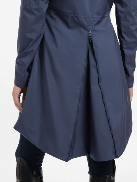 Grace Long Waterproof Rain Jacket for Women - Lightweight Windproof Coat with Hood - Perfect for Hiking, Commuting & Outdoor Adventures