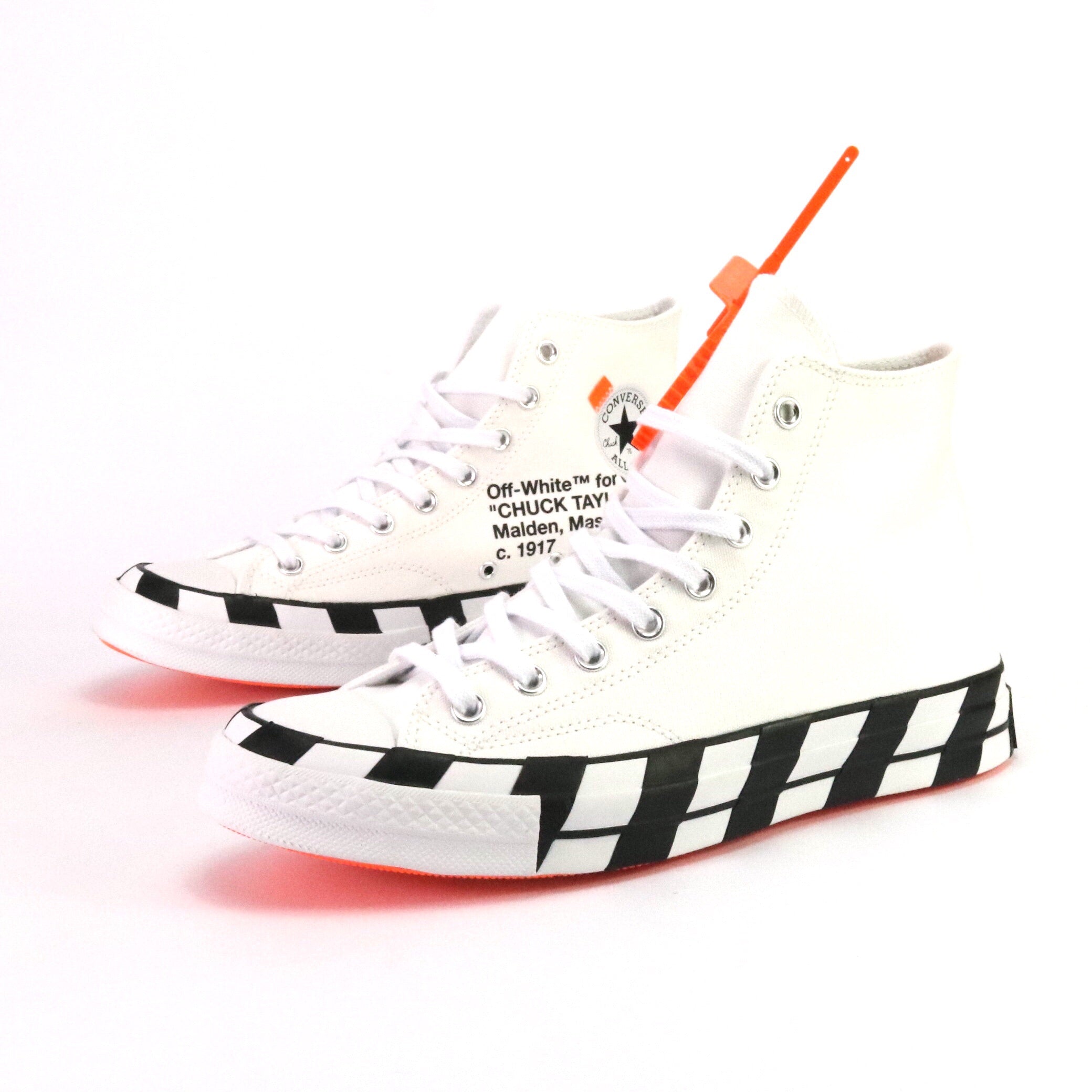 Converse x OFF WHITE Chuck 70 High Top Sneakers in White & Black - Streetwear Fashion for Men & Women | Perfect for Casual Outfits, Urban Style & Sneaker Collectors