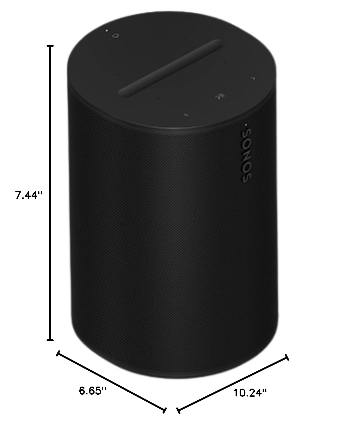 Sonos Era 100 Wireless Smart Speaker with Alexa - Black | High-Quality Bluetooth Speaker for Home, Office & Outdoor Use