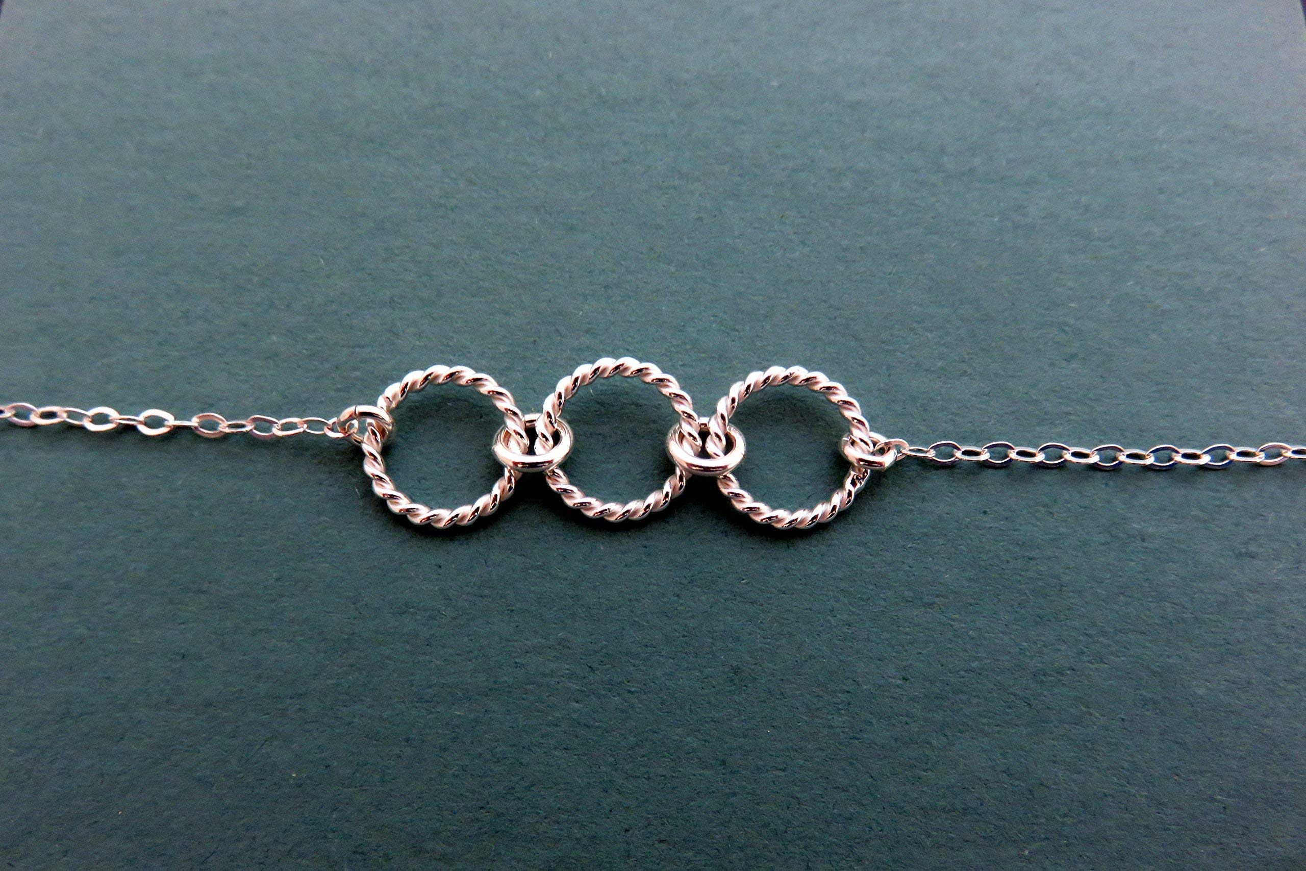 30th Birthday Gifts for Women - Elegant Three Ring Necklace Jewelry | Perfect 30th Birthday Present for Wife, Daughter, or Friend | Ideal for Anniversaries, Graduations & Special Occasions