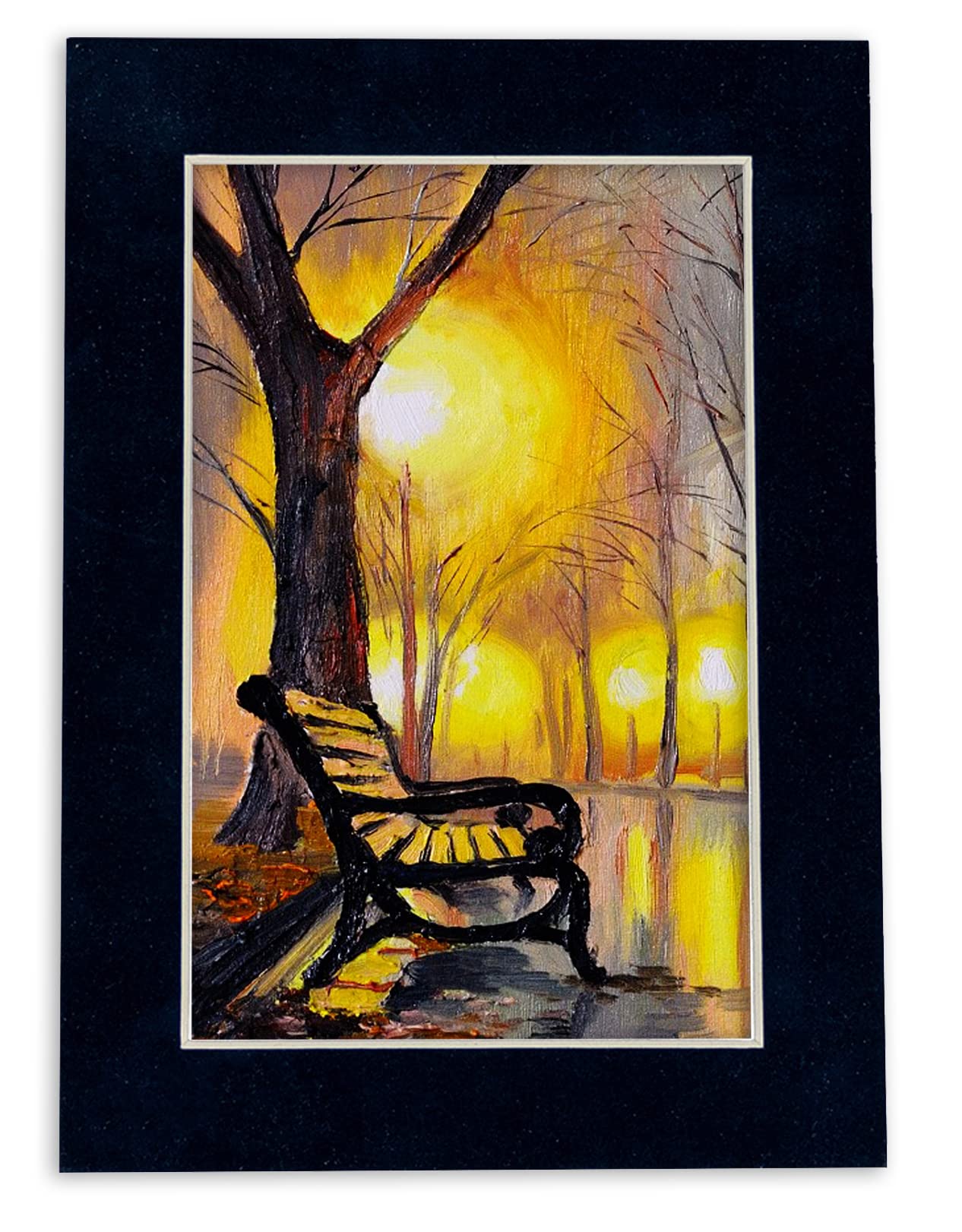 16x16 Inch Navy Suede Precut Mat Board for 12x12 Photos - Acid-Free Bevel Cut Picture Mat for Frames (Pack of 10) with Backing Boards & Clear Bags - Perfect for Displaying Art, Scrapbooking, and Photo Preservation