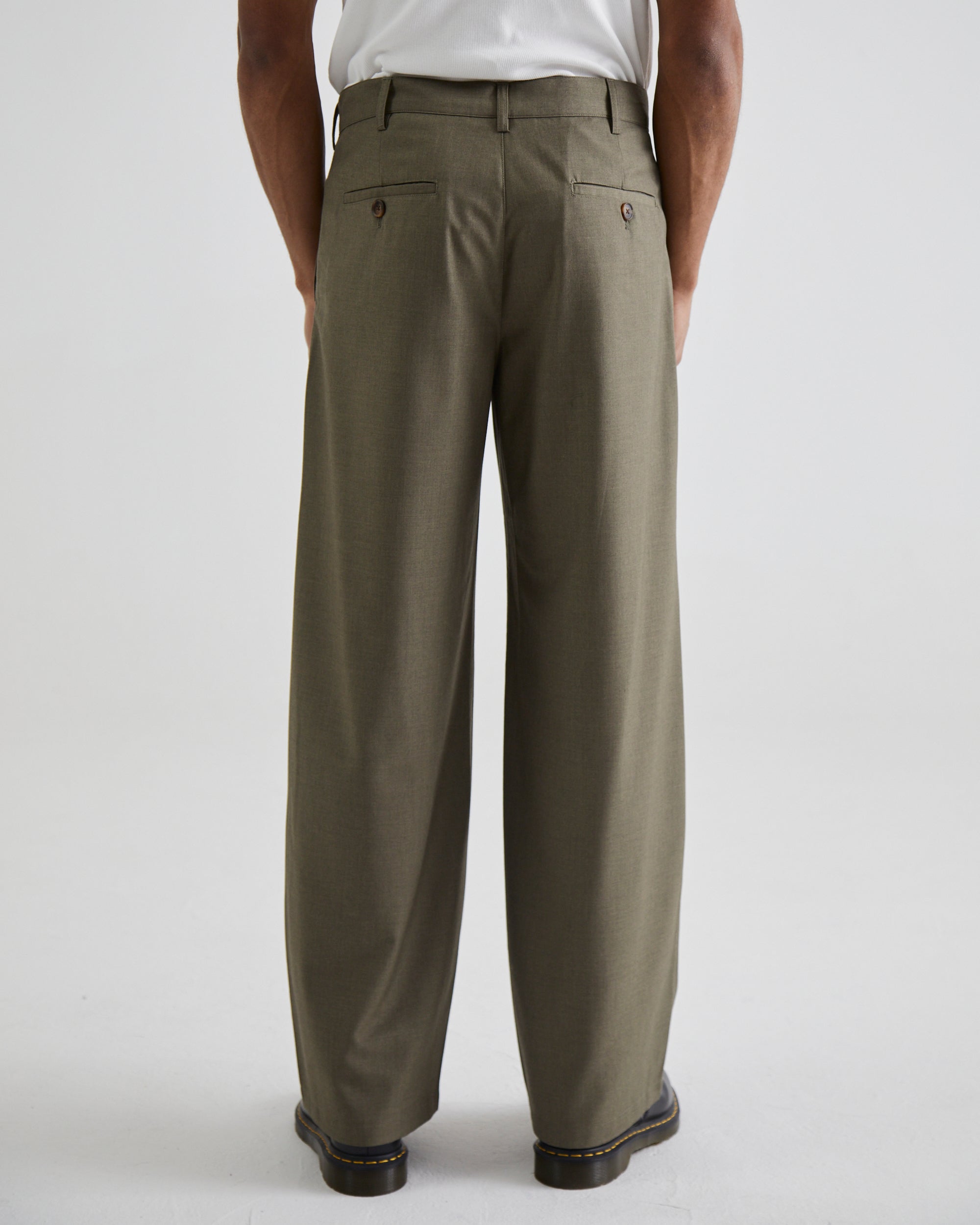 SoHo Pleated Pants Vintage Khaki - Women's High Waisted Trousers for Office & Casual Wear | Comfortable & Stylish Work Pants for Business & Everyday Outfits