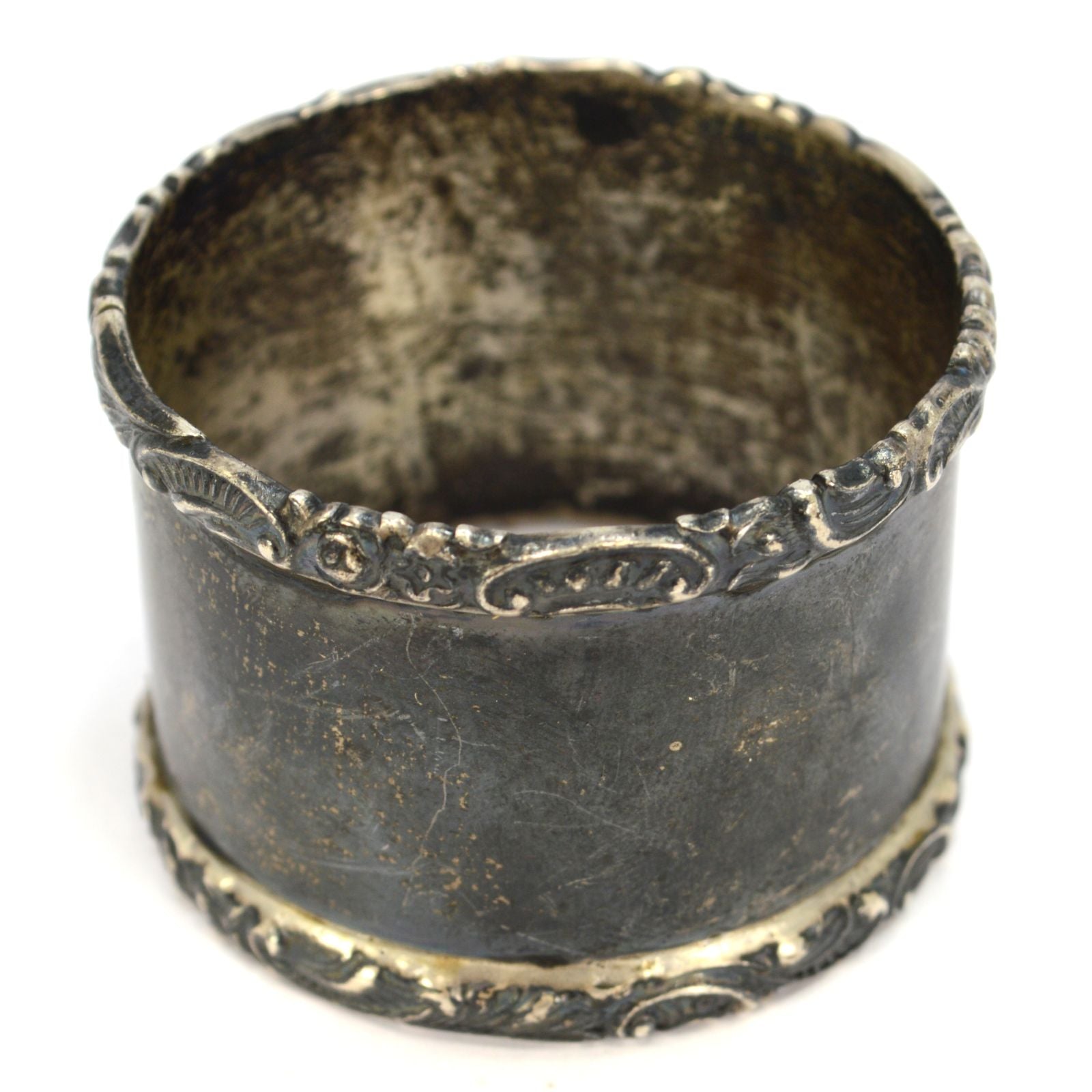 Antique Sterling Silver Napkin Ring - Signed W&H Walker Hall - Carrie - 35.6 Grams - Elegant Table Setting for Weddings & Dinner Parties