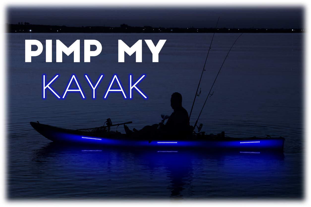 Green Blob Outdoors DIY Kayak LED Lighting Kit with Battery & Charger - Waterproof Night Paddling Lights for Kayaks, Canoes & Boats - Perfect for Night Fishing, Camping & Water Adventures