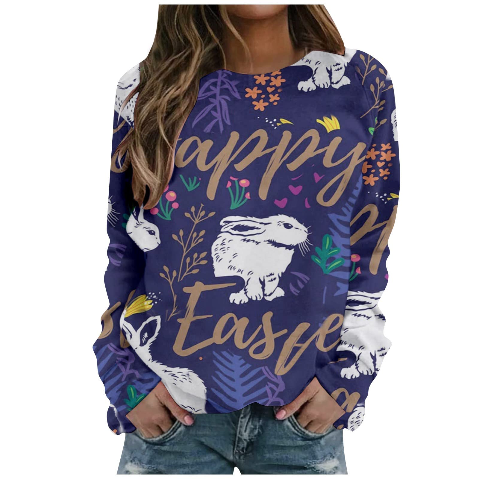2022 Women's Summer Casual V-Neck Long Sleeve Sweatshirt - Business Retro Plain Button Down Shirt Slim Fit Tops for Office & Everyday Wear