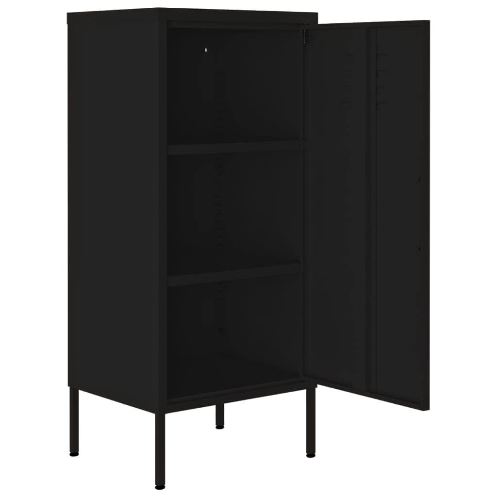 Black Steel Storage Cabinet 16.7