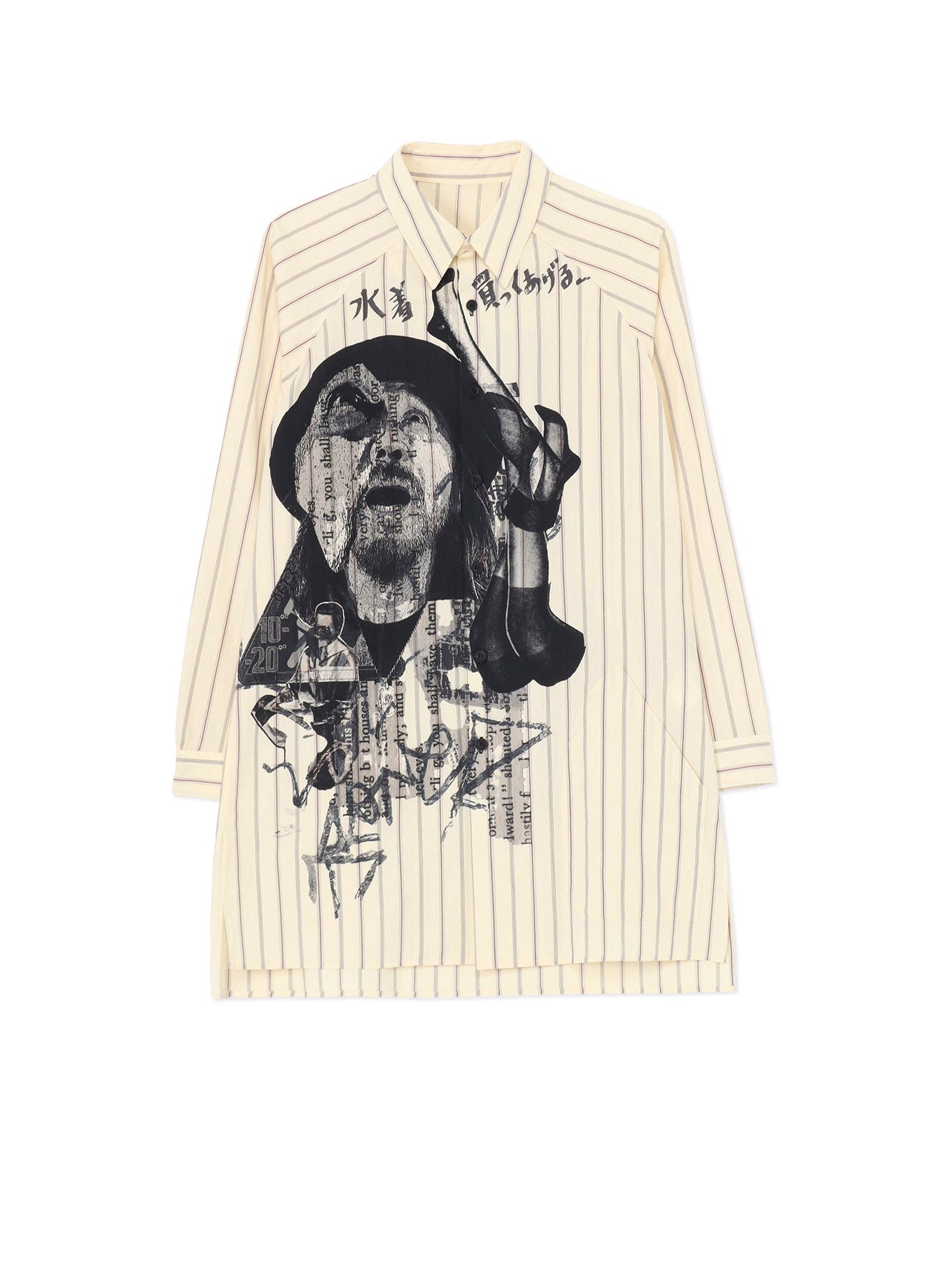 DADA YOHJI Print Shirt for Men - Stylish Japanese Streetwear Fashion Top for Casual & Party Wear