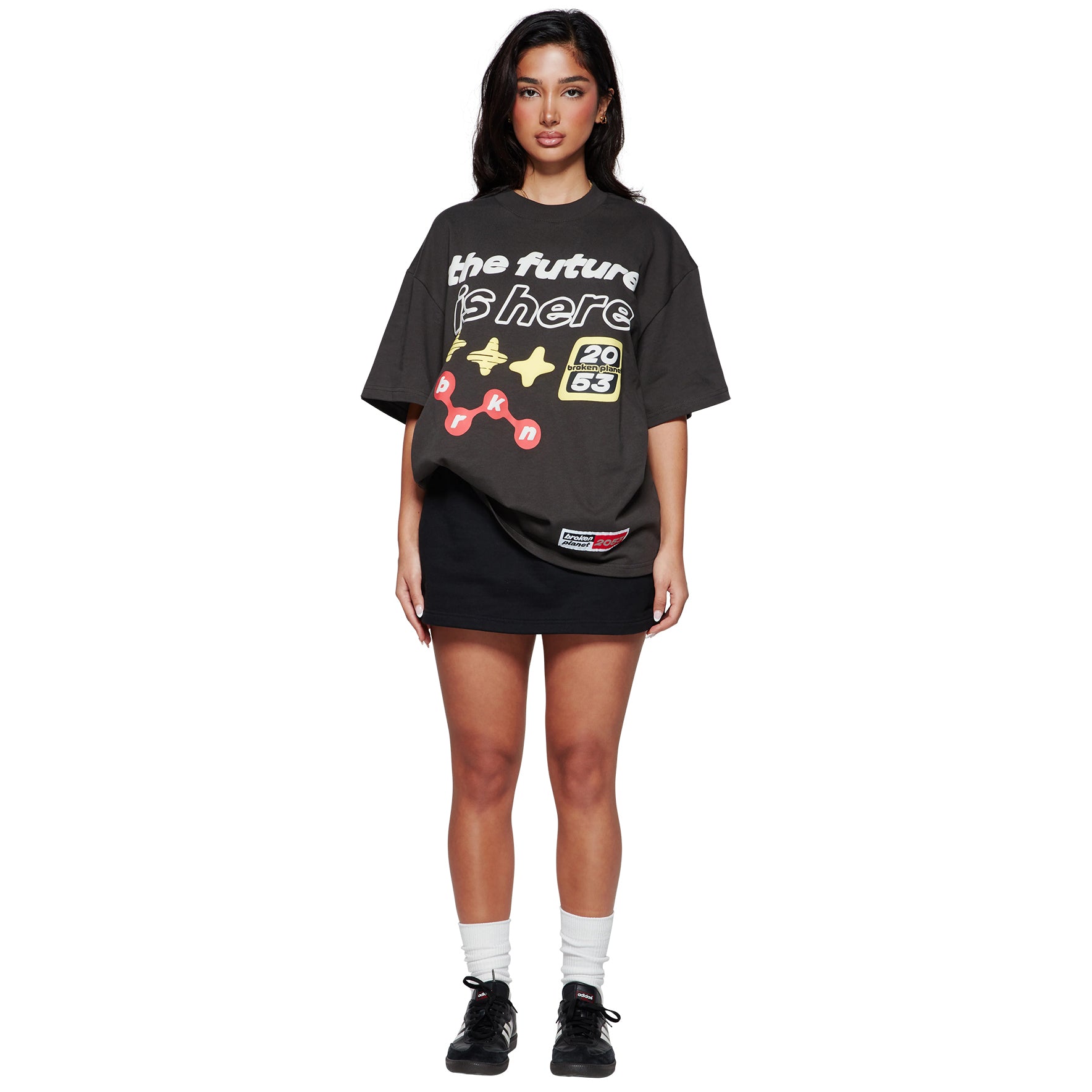 Broken Planet The Future Is Here Midnight Black T-Shirt | Trendy Graphic Tee for Men & Women | Perfect for Streetwear, Casual Outfits & Gifts