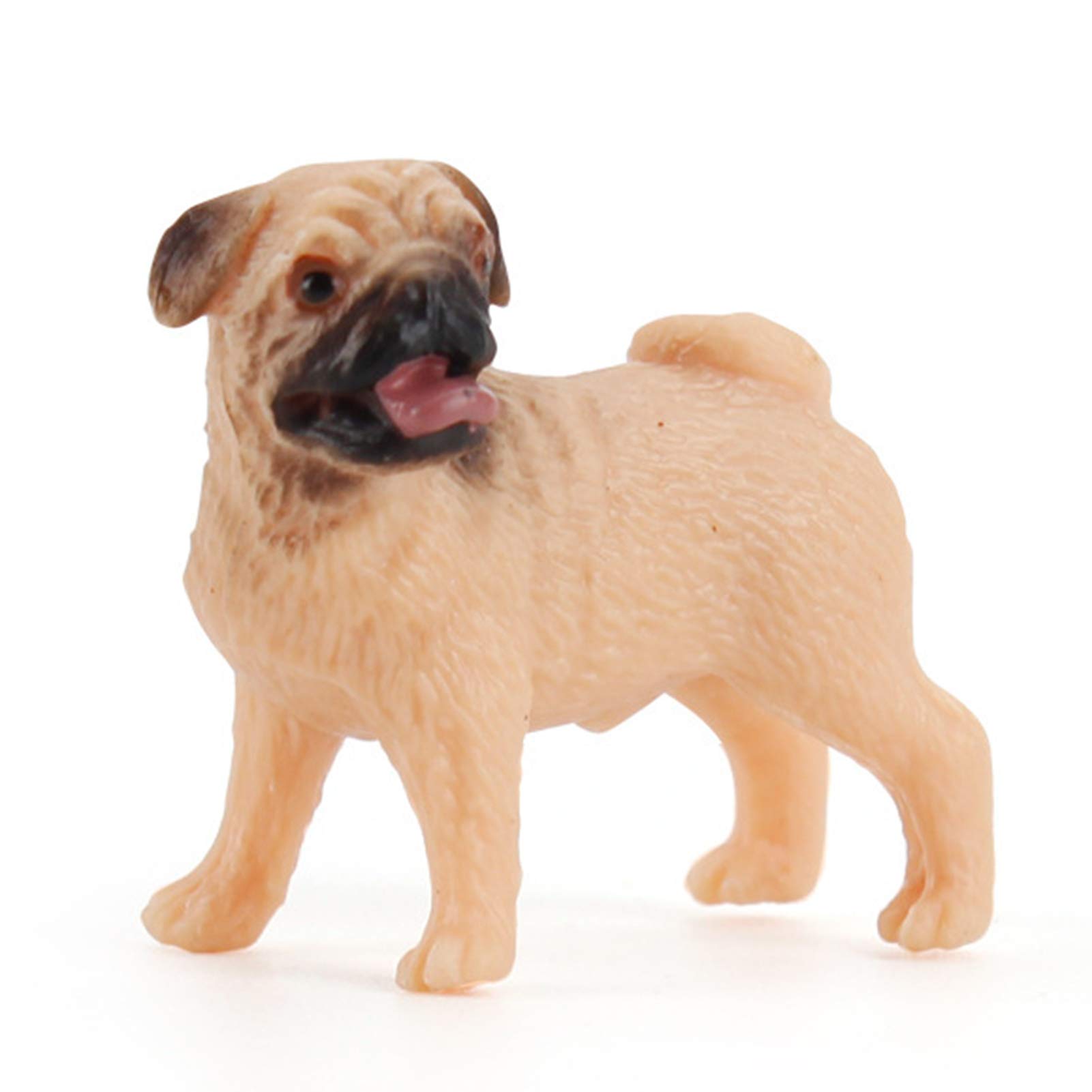 Walbest Mini Realistic Dog Statue - PVC Animal Gardening Decor, Exquisite Desktop Ornament for Home & Pet Shop Display | Perfect for Garden Decor, Office Desk Decorations & Gift Ideas
