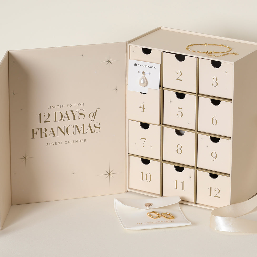 24-Day Jewelry Advent Calendar for Women - Christmas Countdown Gift with Necklace, Earrings & Bracelets - Perfect for Holiday Gifting & Surprise Present