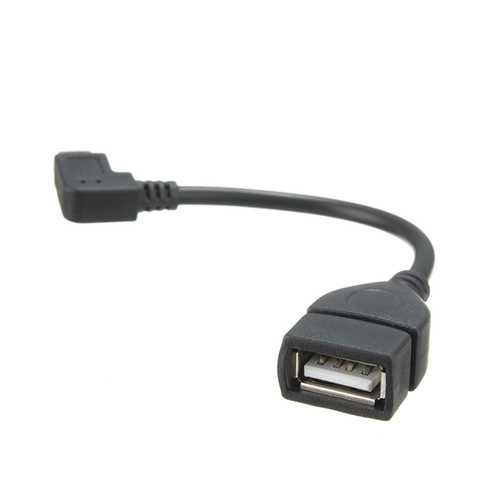 90 Degree Right Angle Micro USB OTG Cable - Fast Charging & Data Sync for Android Tablets & Smartphones - Perfect for Gaming, Travel & Home Use