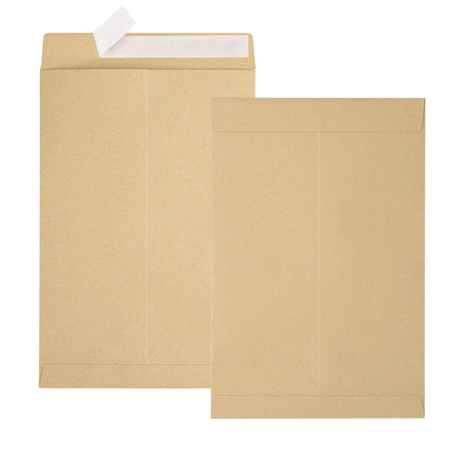 18-Pack 9x12 Brown Kraft Self-Seal Security Envelopes | Manila Mailing Envelopes with Gummed Closure | Printable Catalog Envelopes for Business, Office Storage & Document Organization | Perfect for Mailing, Filing & Office Supplies