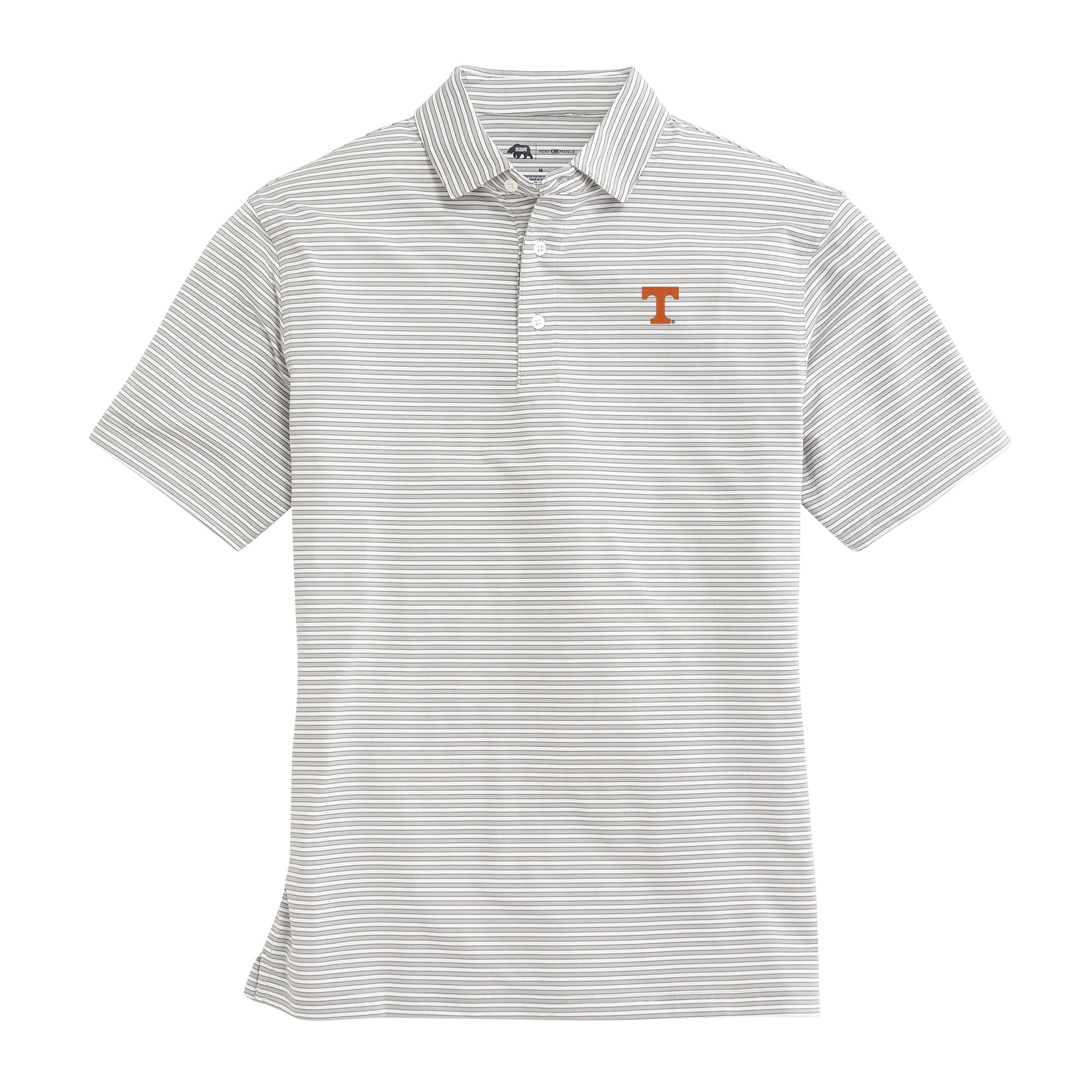 University of Tennessee Mulligan Stripe Performance Polo Shirt - Moisture-Wicking Men's Golf & Casual Wear - Perfect for Campus, Game Day & Outdoor Activities