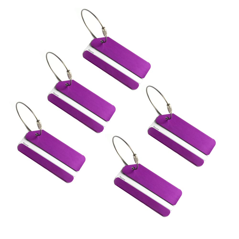 Durable Aluminum Luggage Tags - Travel ID Labels for Suitcases & Bags | Secure & Stylish Travel Accessory