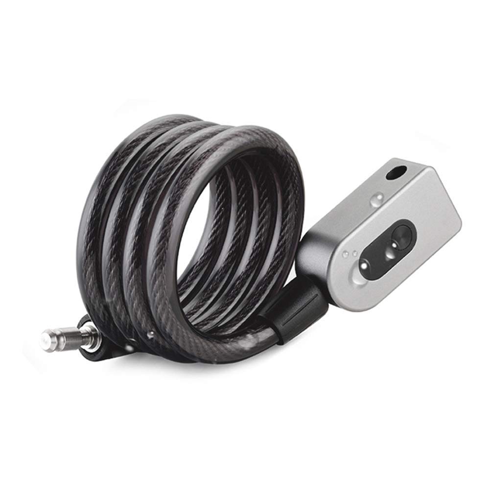 **SGSG Bike Lock - Heavy Duty Anti-Theft Bicycle Lock with Fingerprint Fast Unlock, Secure Cable Chain for Bikes, Scooters, Grills & Outdoor Gear - Perfect for Commuting, Travel & Home Security**