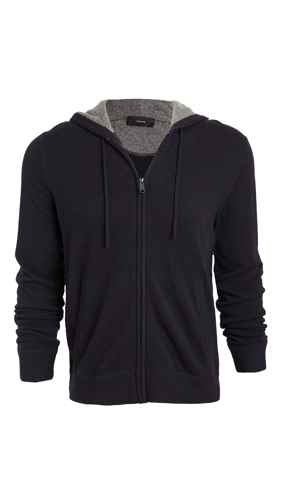 Vince Men's Full Zip Cashmere Hoodie - Soft Luxury Pullover Sweatshirt for Winter & Fall | Casual Wear, Office, Travel & Outdoor Activities
