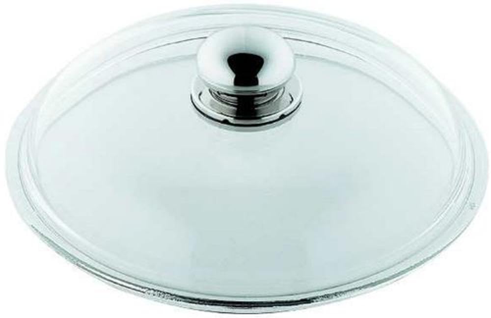 Silit Release High Top Lid for Pots and Pans - 24cm Stainless Steel Cookware Cover with Ergonomic Knob | Perfect for Boiling, Steaming & Slow Cooking