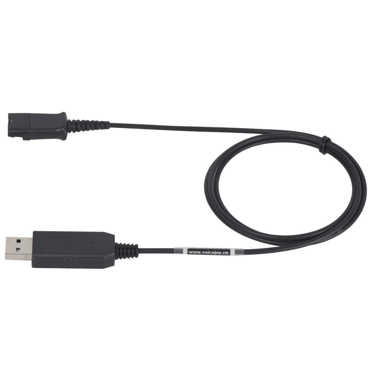 Plantronics Headset Quick Disconnect QD to USB Adapter Cable - Compatible with Call Center Headsets, Computers & Laptops for VOIP, Softphone, Teleconferencing & Remote Work