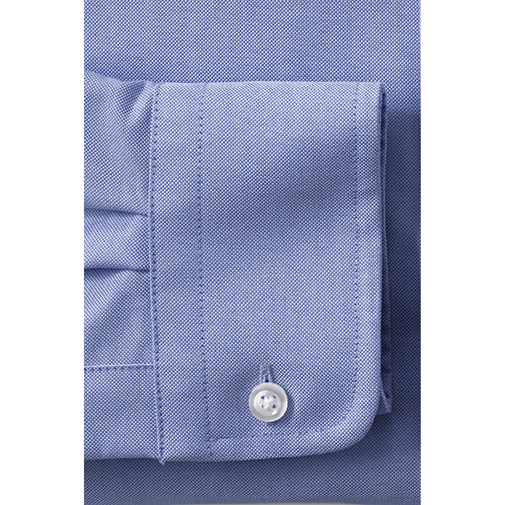 Lands' End Men's Long Sleeve Oxford Dress Shirt for School Uniforms | Comfortable & Durable Button Down Shirt for Students, Teachers & Professionals | Perfect for Classrooms, Office & Formal Events