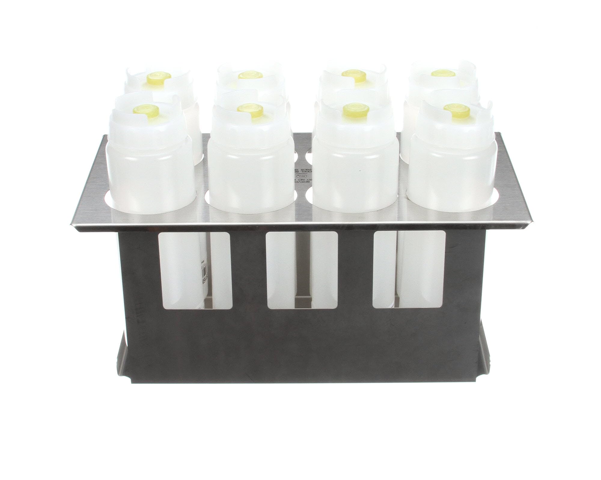 Stainless Steel Squeeze Bottle Holder Set with 8 Bottles (2.63