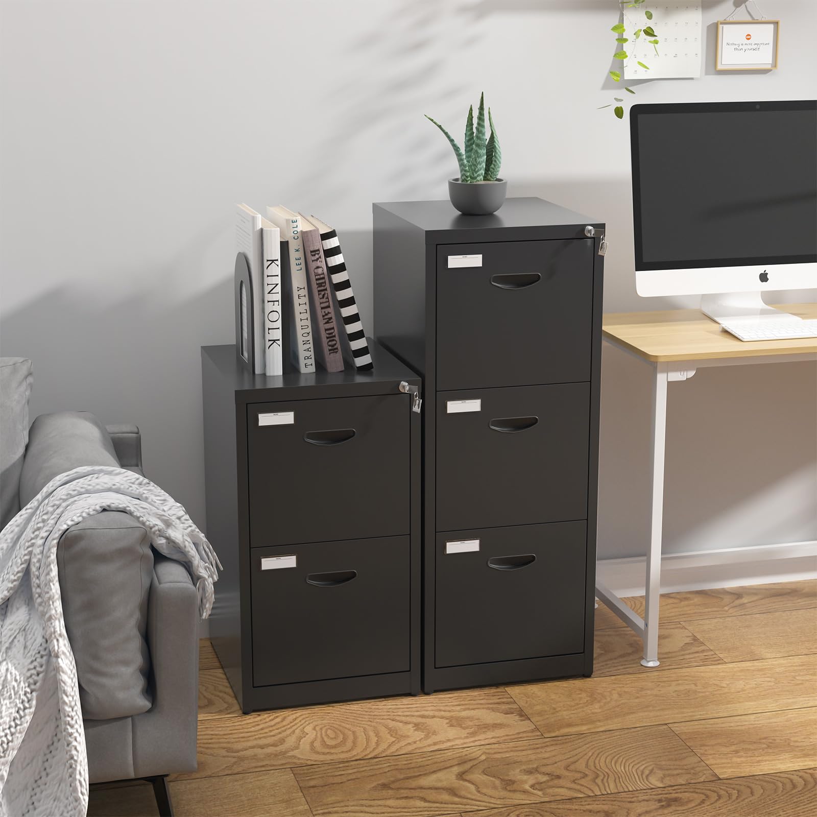 2-Drawer Locking Metal File Cabinet - 18