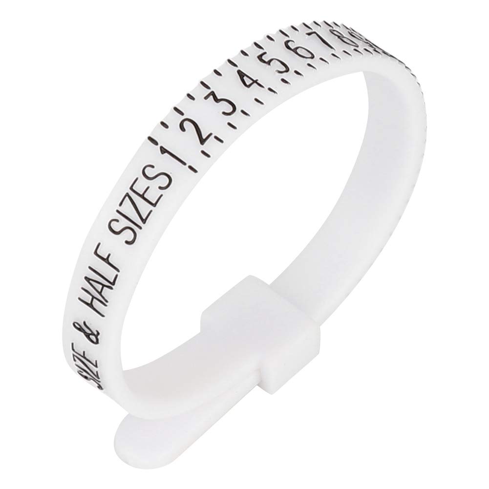 Cimenn 10-Piece Plastic Jewelry Ring Sizer Gauge - Finger Size Measuring Tool for Accurate Ring Sizing | Perfect for Jewelry Makers, Engagements & Wedding Ring Fittings