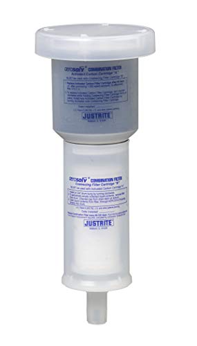 Justrite Aerosolv Replacement Carbon Filter 28202 - Compatible with Aerosol Can Recycling System 28197 | Coalescing Filter for Safe Aerosol Disposal | Workshop, Garage & Industrial Use