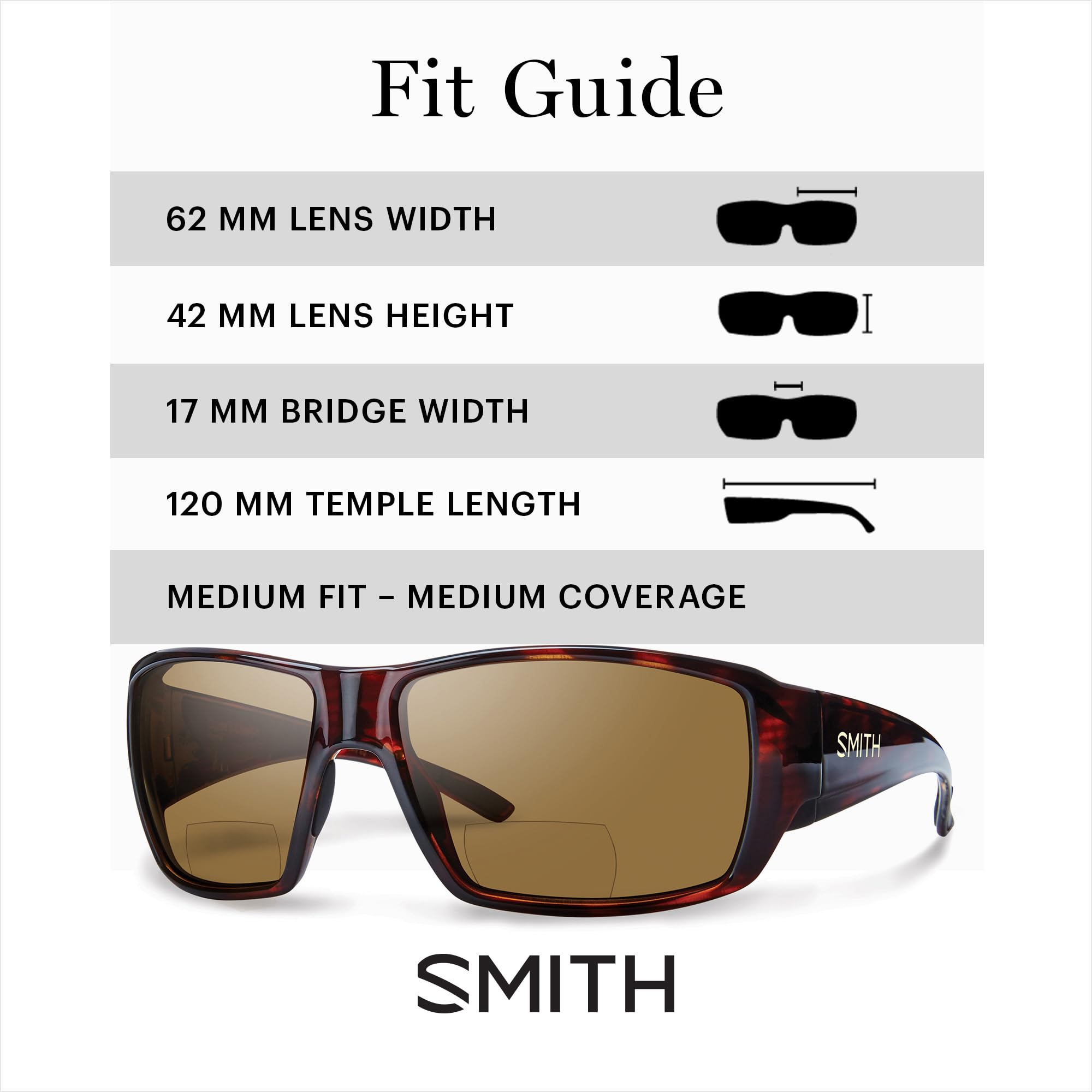 Smith Men's Guides Choice Polarized Sunglasses - UV Protection, Lightweight & Durable for Outdoor Activities, Fishing, Driving & Hiking