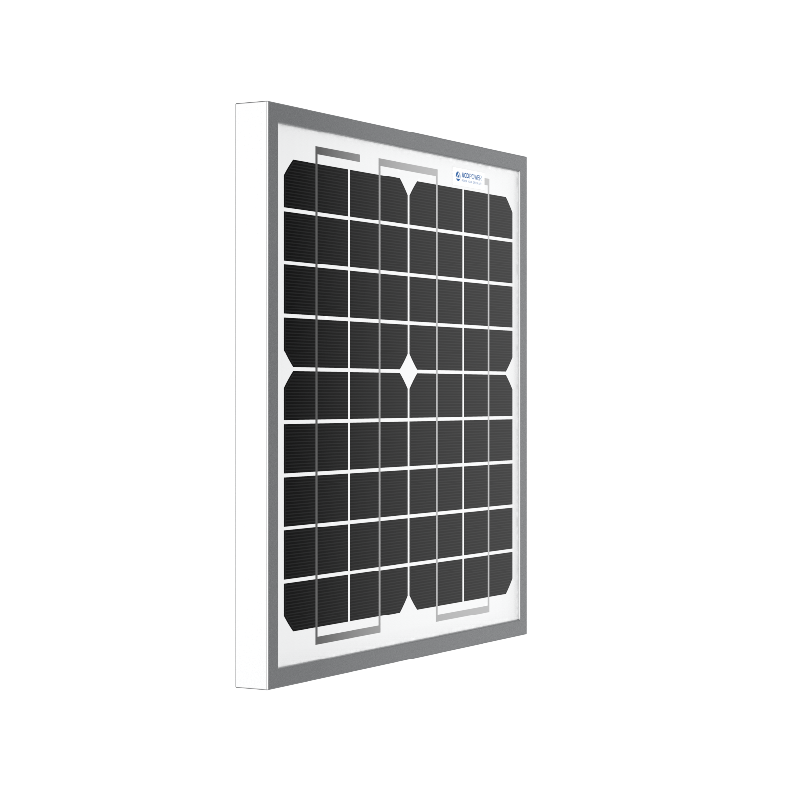 10W 12V Monocrystalline Solar Panel - High Efficiency Portable Solar Charger for RV, Boat, Camping & Off-Grid Power