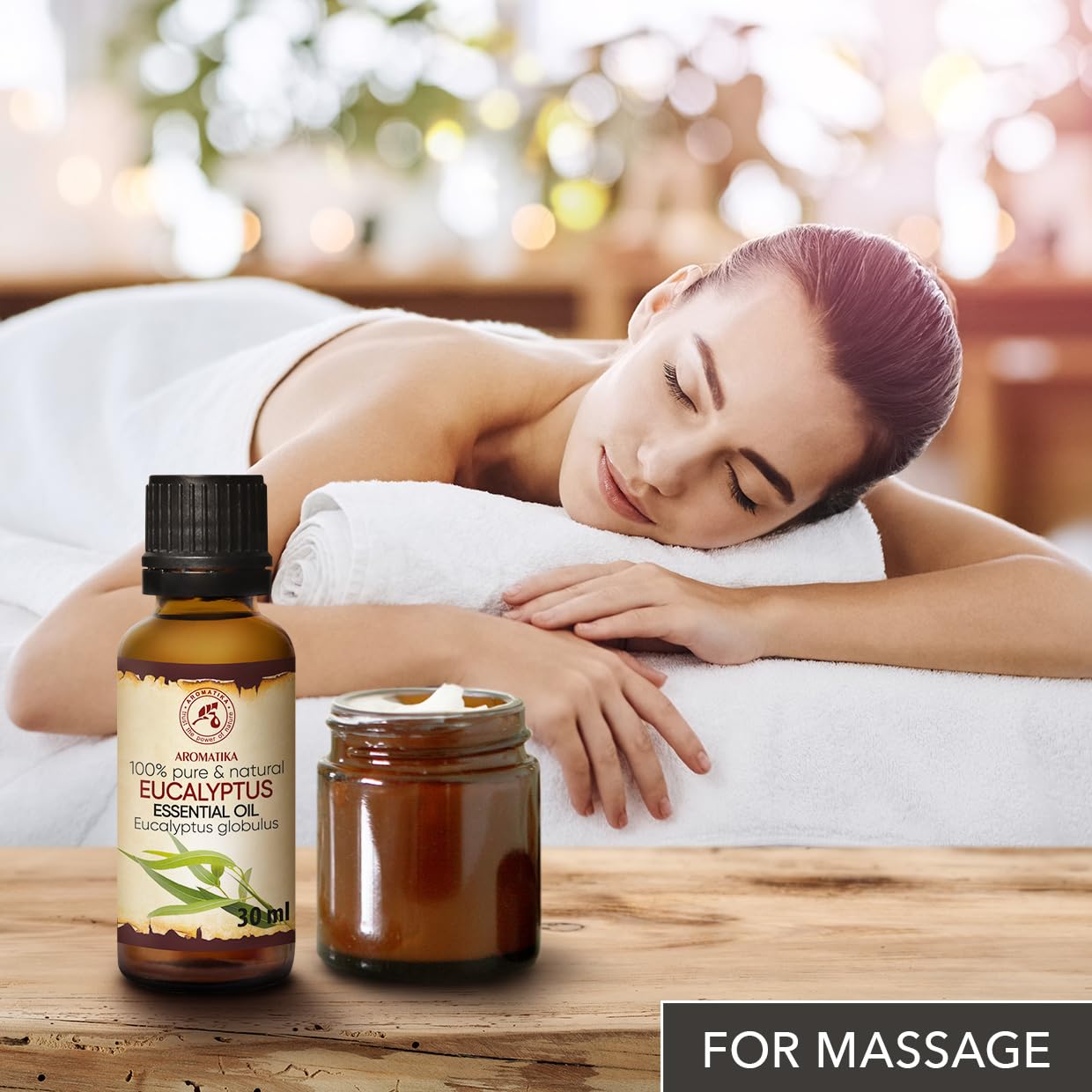 100% Pure Eucalyptus Essential Oil 1.0 Fl Oz - Eucalyptus Globulus - Natural Aromatherapy Oil for Diffusers, Sauna & Massage - Relaxing Scent for Home Spa, Yoga & Stress Relief