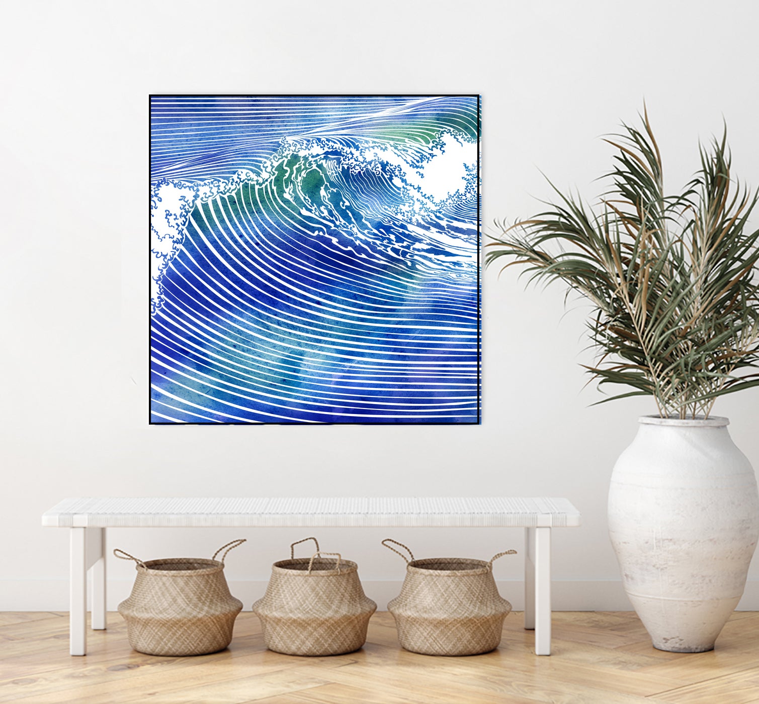 Atlantic Waves - Premium Ocean-Inspired Home Decor for Coastal & Beach House Style | Perfect for Living Room, Bedroom & Bathroom Decor