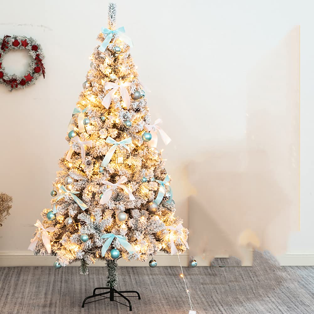 Colorful Christmas Tree Decorations with Pinecones, Ribbons & Ball Ornaments – 7.9ft Sturdy Holiday Tree for Home, Office, Bar & Indoor Decor | Perfect for Festive Parties, Gift Exchanges & Seasonal Celebrations