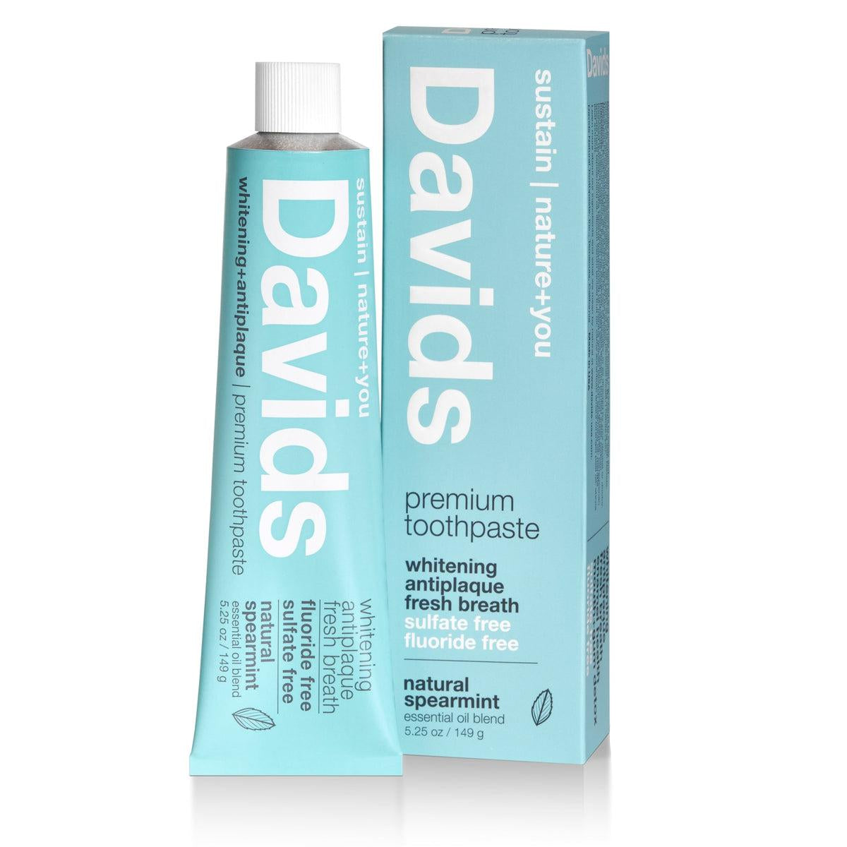 Natural Spearmint Toothpaste for Fresh Breath & Whitening - Minty Fresh Flavor for Daily Oral Care - Ideal for Home, Travel & Gifting