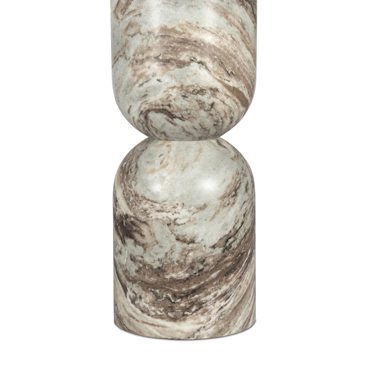 Elegant White Marble Dining Table - Modern Round Kitchen Table for 6 - Perfect for Dining Room, Kitchen & Small Spaces