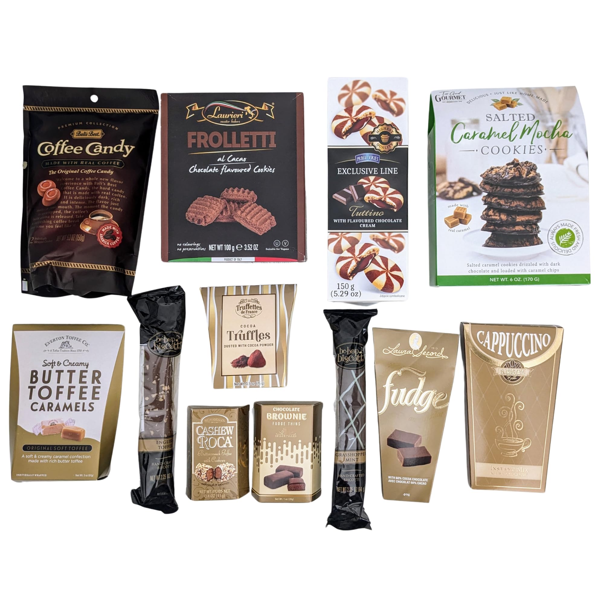 Premium Chocolate & Gourmet Cookie Gift Basket in Elegant Gold Faux Leather Tote - Luxury Corporate Gifts, Thank You Presents, Holiday Gift Box for Christmas, Thanksgiving, Birthdays & Special Occasions - Perfect for Office Celebrations, Client Appreciation & Holiday Parties