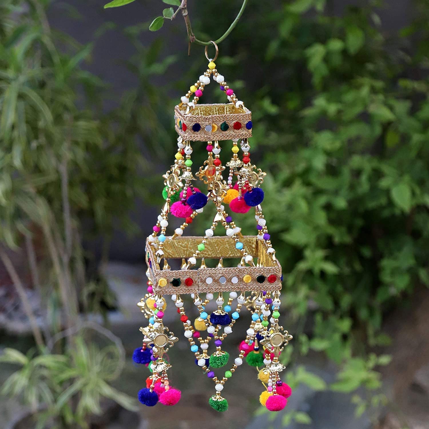 TIED RIBBONS Wall Hanging Toran Latkan - Elegant Door & Window Decor for Home, Festive Hanging Ornaments - Perfect for Diwali, Christmas & Wedding Decorations